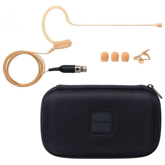 Shure MX153T / O-TQG Microphone serre-tête Microflex, omnidirectionnel, pour émetteur de poche, coloris chair