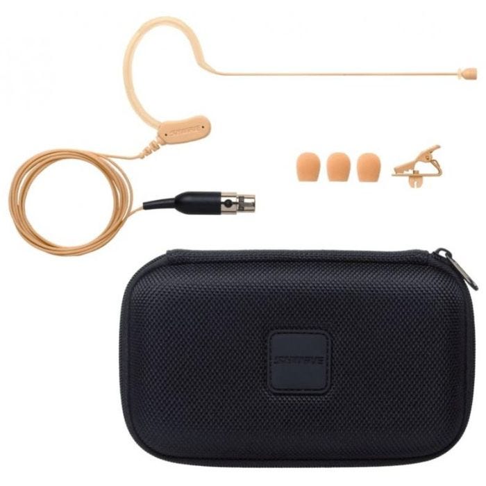 Shure Omnidirectional Subminiature Condenser Earset Microphone with TA4F (4pin MiniXLR) connector tan