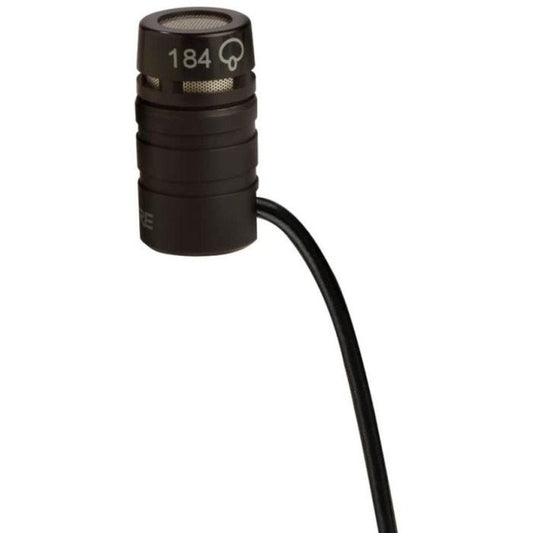 Shure MX184 Microphone cravate Microflex, hypercardioide, connecteur TA4F, préampli XLR inclus