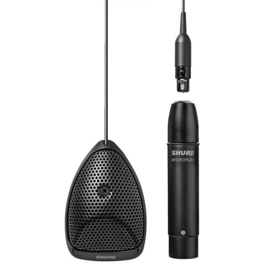Shure MX391 / C Micro à effet de surface, XLR 3 broches (préampli détachable), capsule cardioïde, sans switch, noir