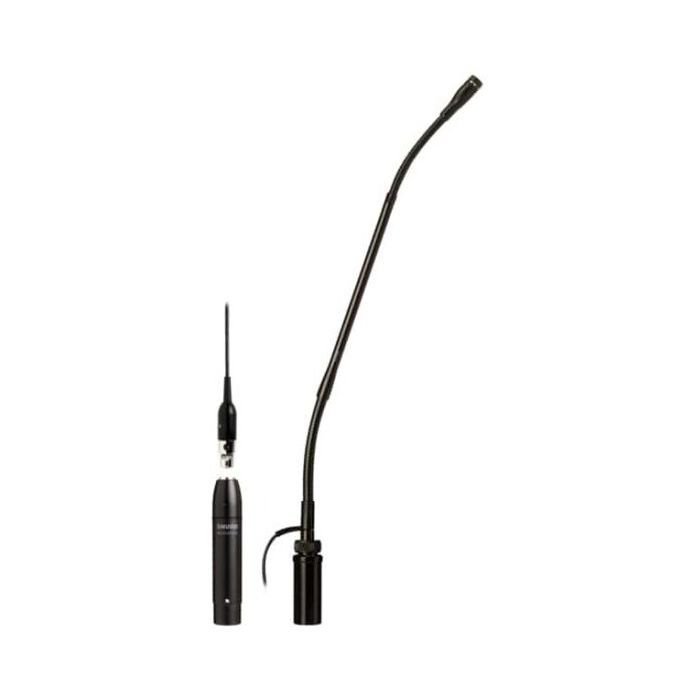 Shure MX412SE/S Micro col de cygne 12’’ (30.5cm) avec préampli détachable XLR 3 broches, capsule super-cardioïde, sans switch, DualFlex, noir
