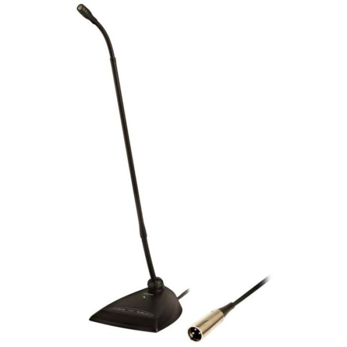 Shure MX418D / S Micro col de cygne 18’’ (45.7cm) avec embase XLR 3 broches, capsule super-cardioïde, switch avec LED verte, DualFlex, noir