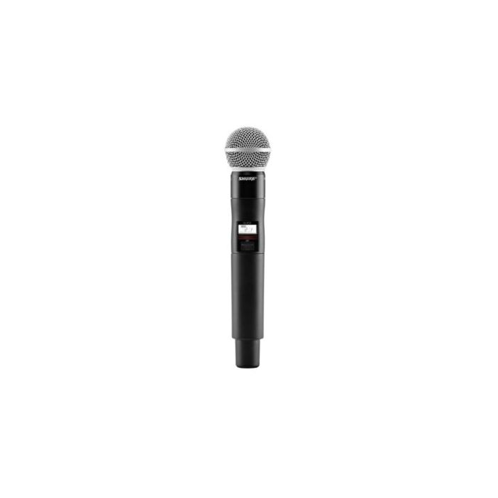 Shure QLXD2/SM58=-K51 Émetteur numérique à main, capsule SM58, série QLX-D K51 (606-670 MHz)