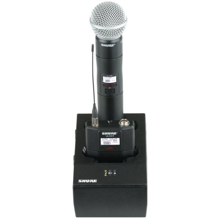 Shure SBC200 Dock de charge à deux emplacements pour ULXD1/ULXD2/SB900A et récepteurs P9RA/P10R, sans alimentation