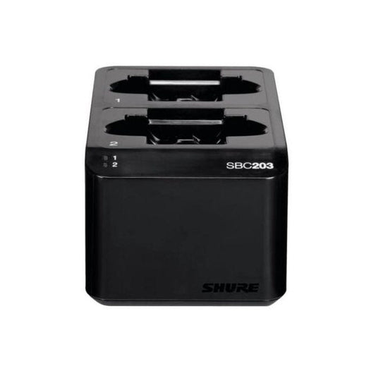 Shure SBC203-E Station de charge 2 emplacements pour émetteurs SLX-D
