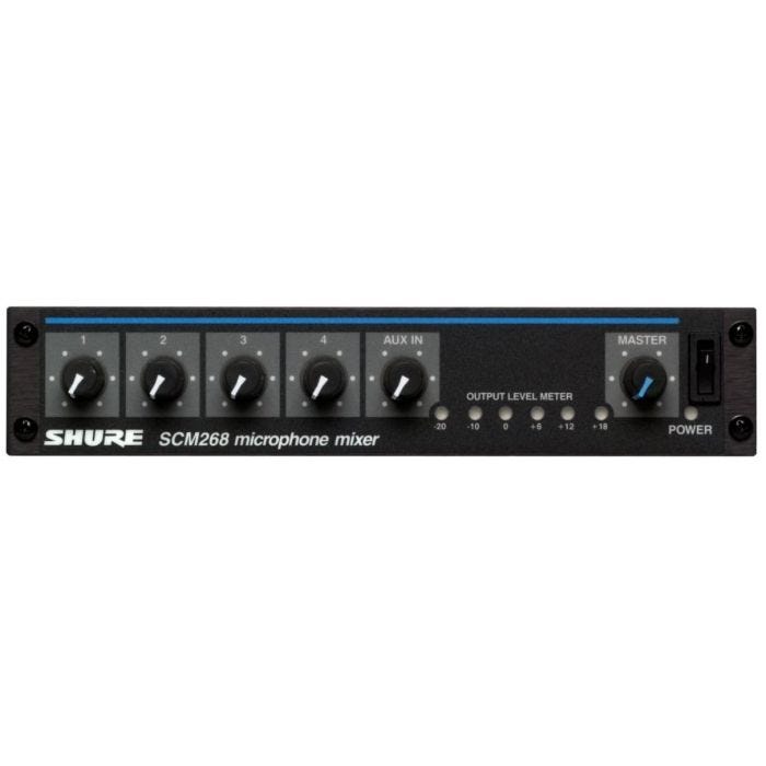 Shure 4 Channel Microphone Mixer Black