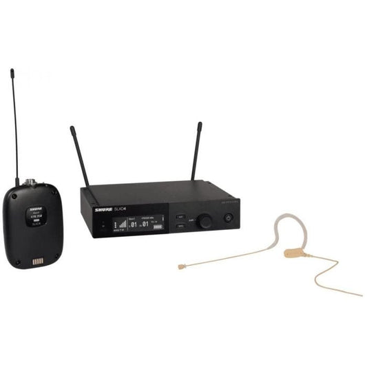 Shure SLXD14E / 153T-H56 Système comprenant 1 récepteur SLXD4, 1 émetteur SLXD1 avec micro tour d’oreille MX153T (518-562 MHz)