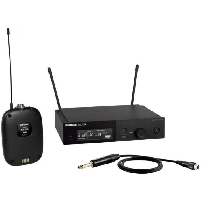 Shure SLXD14E-H56 Système comprenant 1 récepteur SLXD4, 1 émetteur SLXD1 avec adaptateur Jack (518-562 MHz)