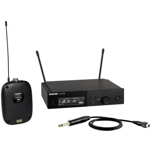 Shure SLXD14E-H56 Système comprenant 1 récepteur SLXD4, 1 émetteur SLXD1 avec adaptateur Jack (518-562 MHz)