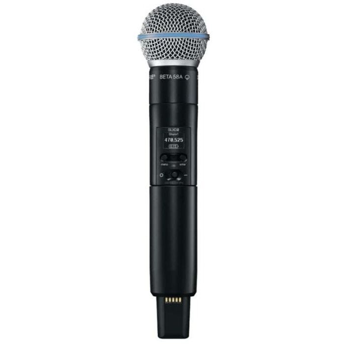 Shure SLXD2/B58=-J53 Émetteur numérique à main, capsule BETA58A, série SLX-D J53 (562-606 MHz)
