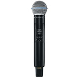 Shure SLXD2/B58=-L56 Émetteur numérique à main, capsule BETA58A, série SLX-D L56 (650-694 MHz)