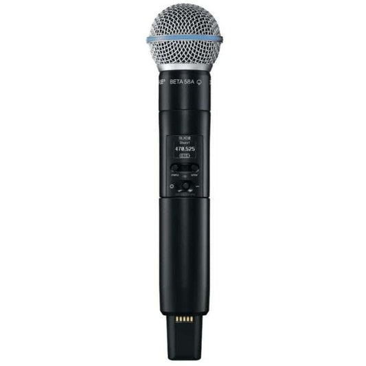 Shure SLXD2/B58=-K59 Émetteur numérique à main, capsule BETA58A, série SLX-D K59 (606-650 MHz)