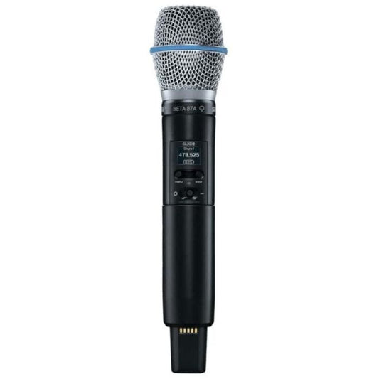 Shure SLXD2/B87A=-H56 Émetteur numérique à main, capsule BETA87A, série SLX-D H56 (518-562 MHz)