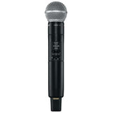 Shure SLXD2/SM58=-J53 Émetteur numérique à main, capsule SM58, série SLX-D J53 (562-606 MHz)