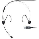 Shure TwinPlex TH53B / O-MTQG TH53 Microphone serre-tête miniature omnidirectionnel TwinPlex, ultra-léger, ajustable, câble de 1,6mm, connecteur MTQG / TA4F, coloris noir