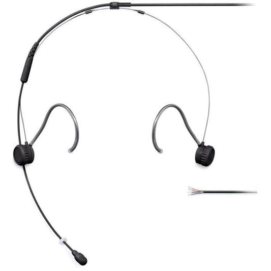 Shure TwinPlex TH53B/O-NC Microphone serre-tête miniature TwinPlex™, noir, sans connecteur