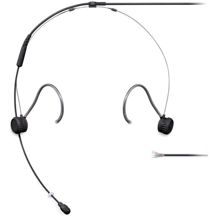 Shure TwinPlex TH53B/O-NC Microphone serre-tête miniature TwinPlex™, noir, sans connecteur