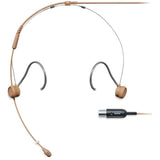 Shure TH53C / O-MTQG Microphone serre-tête miniature omnidirectionnel TwinPlex, ultra-léger, ajustable, câble de 1,6mm, connecteur MTQG / TA4F, coloris cacao