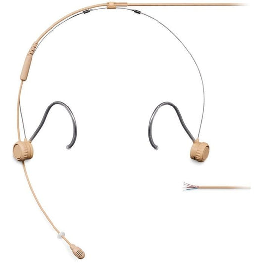 Shure TH53T/O-NC Microphone serre-tête miniature TwinPlex™, Beige, sans connecteur