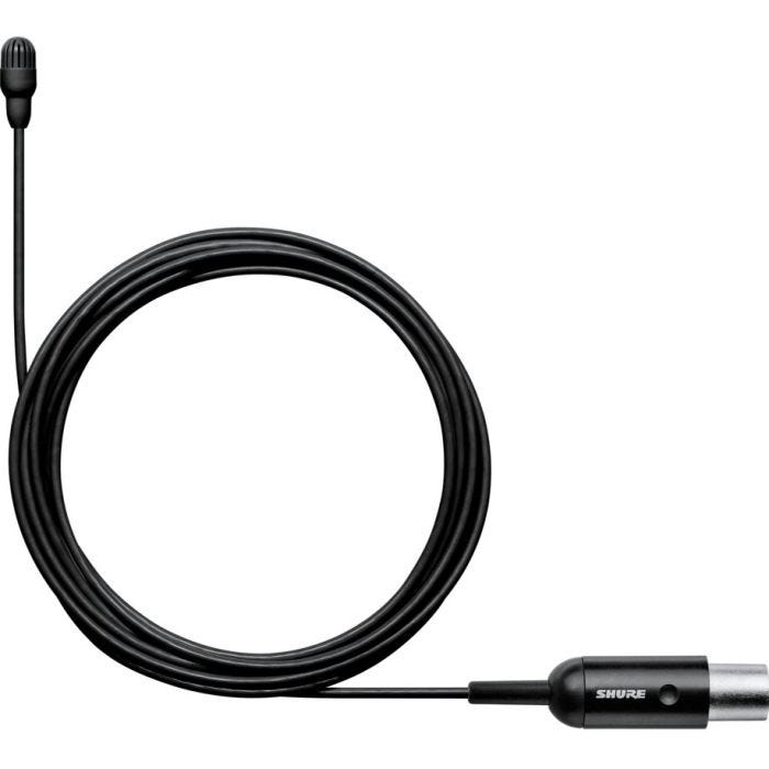 Shure TL47B / O-MTQG Microphone cravate TwinPlex omnidirectionnel, câble de 1,6mm, sensibilité faible, connecteur MTQG / TA4F, coloris noir