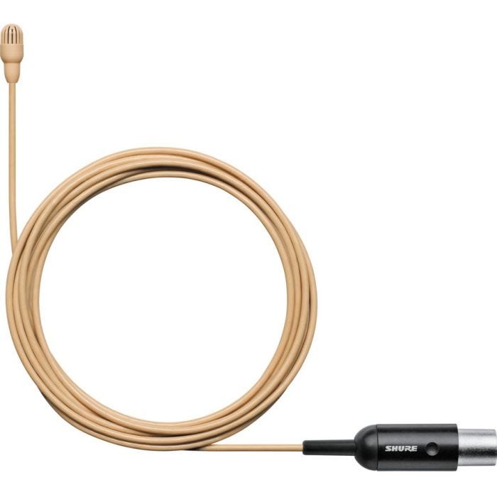 Shure TL47T/O-MTQG Microphone cravate TwinPlex omnidirectionnel, câble de 1,6mm, sensibilité faible, connecteur MTQG/TA4F, coloris chair