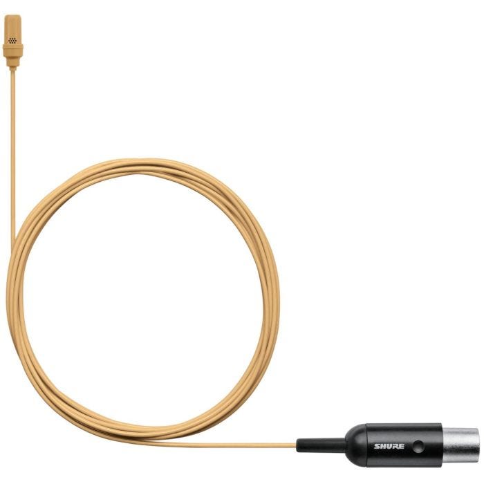 Shure Wired Microphone UL4 Lav, cardioid, MTQG, tan,incl accessories