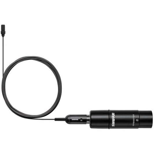 Shure UL4B/C-XLR-A micro-cravate UniPlex cardioïde, noir, XLR
