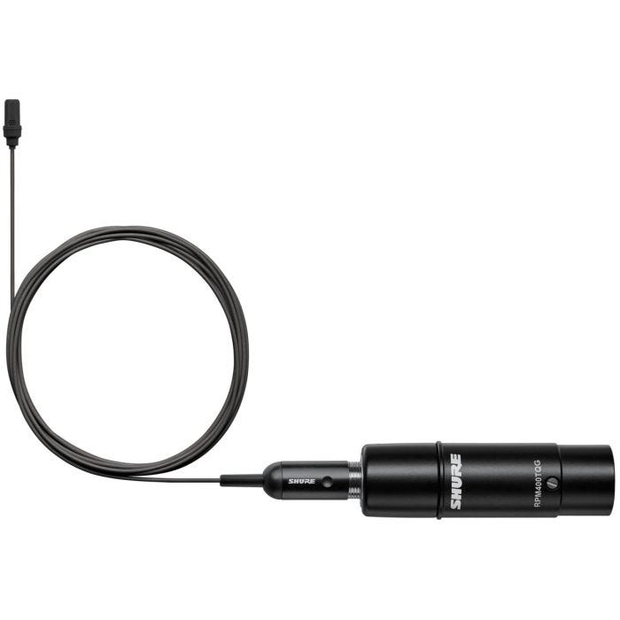 Shure UL4B/C-XLR-A micro-cravate UniPlex cardioïde, noir, XLR