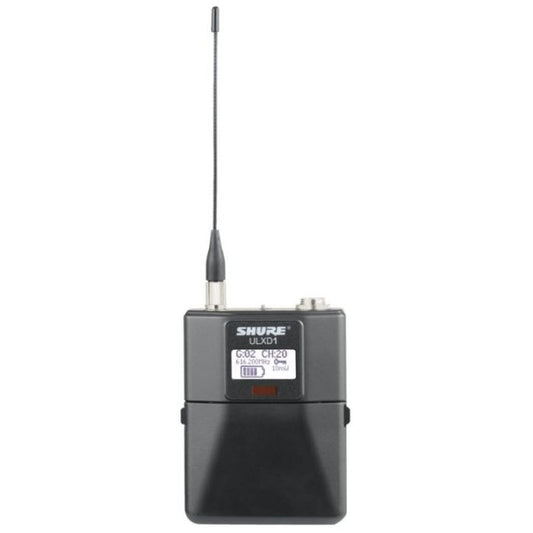 Shure ULXD1=-G51 Émetteur de poche numérique, connecteur standard TA4M, série ULX-D G51 (470-534 MHz)