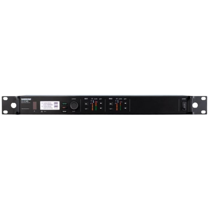 Shure ULXD4DE=-H51 Récepteur numérique UHF double Dante, série ULX-D H51 (534-598 MHz)
