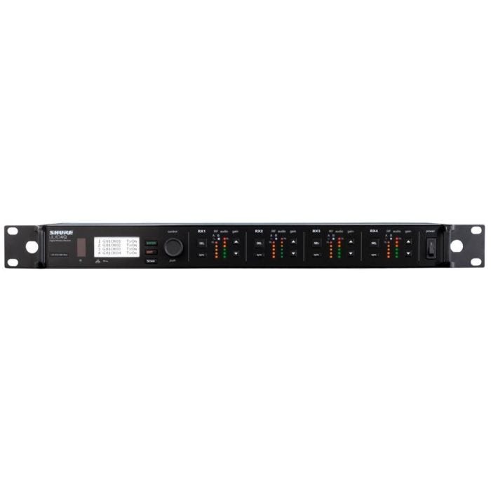 Shure ULXD4QE=-G51 Récepteur numérique UHF quadruple Dante, série ULX-D G51 (470-534 MHz)