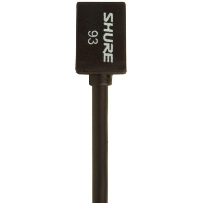 Shure WL93-6 Micro cravate miniature statique omnidirectionnel, connecteur TA4F, cordon allongé 1.9m, noir