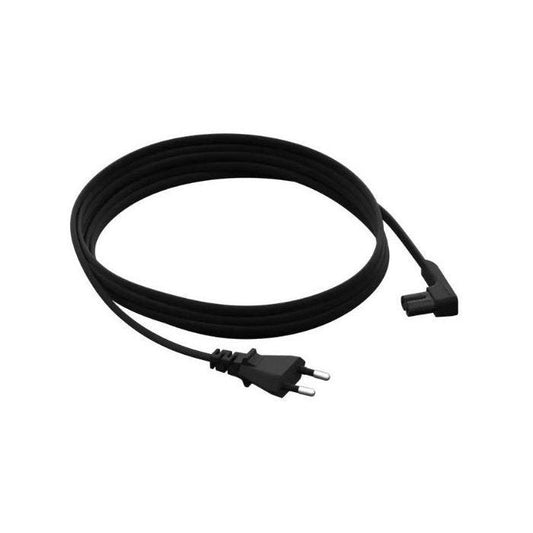 Sonos PCS1LEU1BLK Câble d'alimentation 2 broches 3.5m, fiche coudée, noir