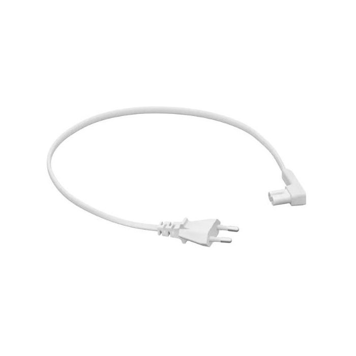 Sonos PCS1SEU1 Câble d'alimentation 2 broches 0.5m, fiche coudée, blanc