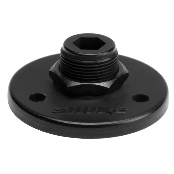 Shure A12B Base de microphone ronde en métal 5/8-27, noir