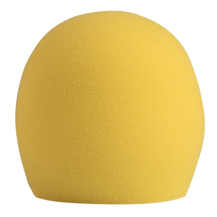 Shure Foam Windscreen for Shure Ball Type Microphones Yellow