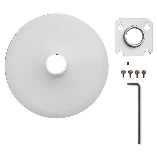 Shure A901W-R-PM-1.5IN Kit de montage pour potence NTP ou tige filetée 1.5" pour MXA901, blanc