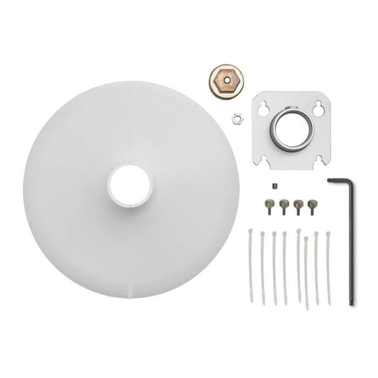 Shure A901W-R-PM-3 / 8IN Kit de montage pour potence NTP ou tige filetée 3 / 8 IN pour MXA901, blanc