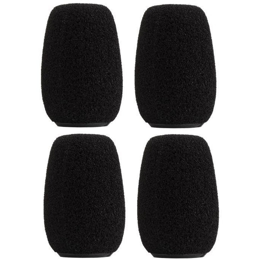 Shure ACVG4WS-B Pack de 4 bonnettes en mousse pour micro CVG Centraverse, noir