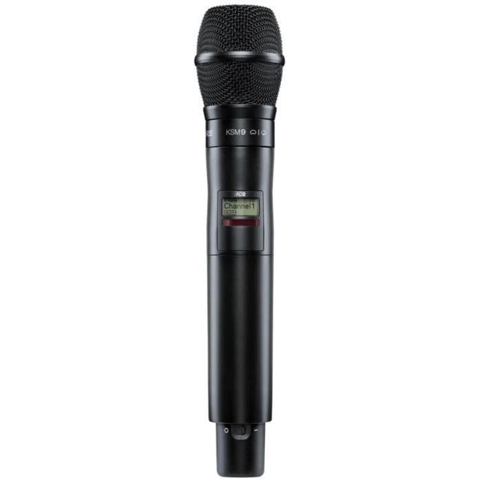 Shure AD2 / K9B=-G56 Émetteur numérique à main, capsule KSM9 noir, série Axient Digital G56 (470-636 MHz)