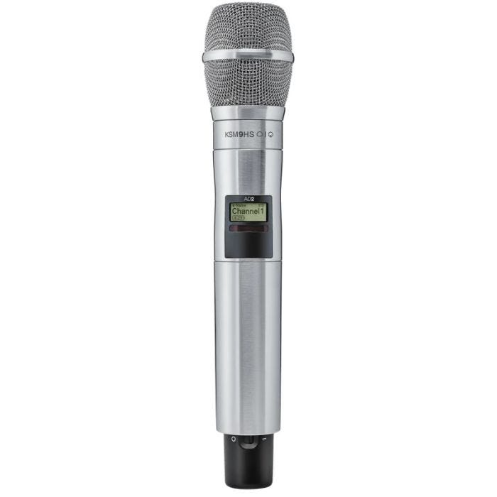 Shure AD2 / K9HSN=-G56 Émetteur numérique à main, capsule KSM9HS nickel, série Axient Digital G56 (470-636 MHz)