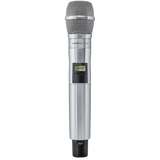 Shure AD2 / K9HSN=-G56 Émetteur numérique à main, capsule KSM9HS nickel, série Axient Digital G56 (470-636 MHz)