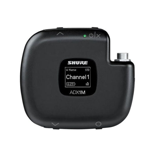 Shure ADX1M=-K55 Émetteur de poche numérique miniature, connecteur LEMO3, série Axient Digital K55 (606-694 MHz), avec ShowLink®