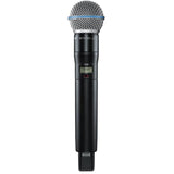 Shure ADX2/B58=-K55 Émetteur numérique à main, capsule BETA58A, série Axient Digital K55 (606-694 MHz), avec ShowLink®