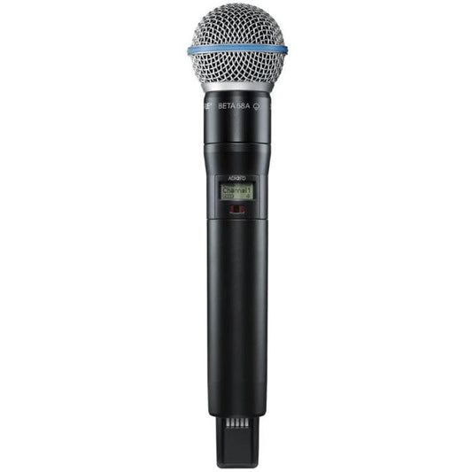 Shure ADX2FD / B58=-G56 Émetteur numérique à main, capsule BETA58A, série Axient Digital G56 (470-636 MHz), avec ShowLink® et Frequency Diversity