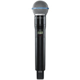 Shure ADX2FD / B58=-G56 Émetteur numérique à main, capsule BETA58A, série Axient Digital G56 (470-636 MHz), avec ShowLink® et Frequency Diversity