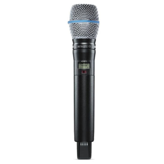 Shure ADX2FD / B87C=-G56 Émetteur numérique à main, capsule BETA87C, série Axient Digital G56 (470-636 MHz), avec ShowLink® et Frequency Diversity