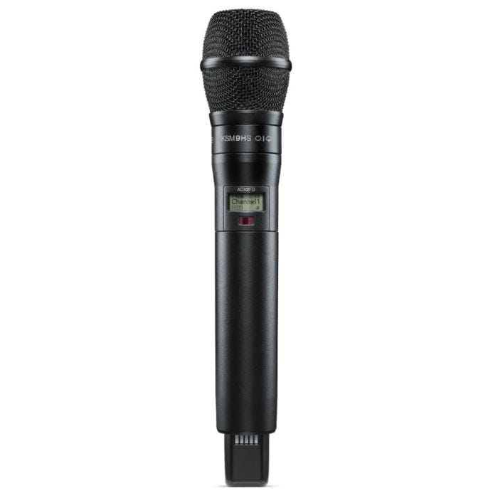 Shure ADX2FD/K9HSB=-G56 Émetteur numérique à main, capsule KSM9HS noir, série Axient Digital G56 (470-636 MHz), avec ShowLink® et Frequency Diversity