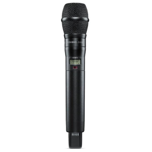 Shure ADX2FD/K9HSB=-G56 Émetteur numérique à main, capsule KSM9HS noir, série Axient Digital G56 (470-636 MHz), avec ShowLink® et Frequency Diversity