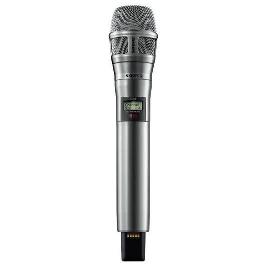 Shure ADX2FD / N8SN=-G56 Émetteur numérique à main, capsule N8SN nickel, série Axient Digital G56 (470-636 MHz), avec ShowLink® et Frequency Diversity